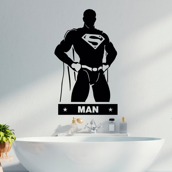 Wall Stickers: WC SuperMan