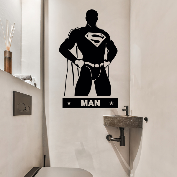 Wall Stickers: WC SuperMan