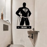 Wall Stickers: WC SuperMan 2