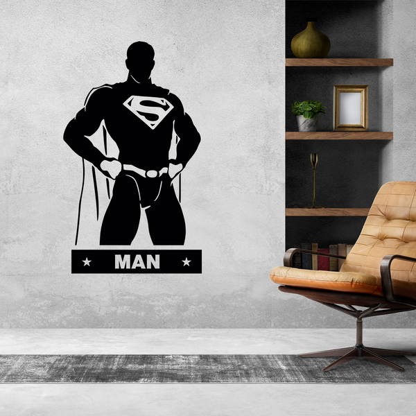 Wall Stickers: WC SuperMan