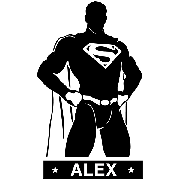 Stickers for Kids: SuperMan personalized