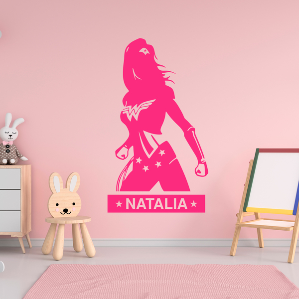 Stickers for Kids: Wonder Woman personalized