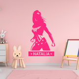 Stickers for Kids: Wonder Woman personalized 3