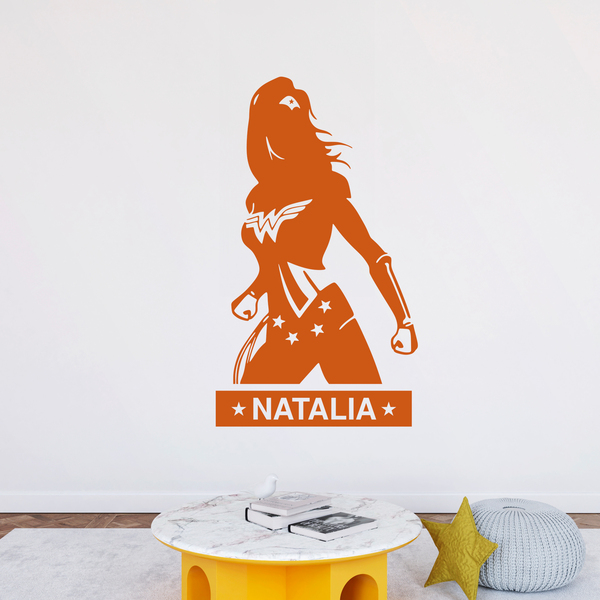 Stickers for Kids: Wonder Woman personalized