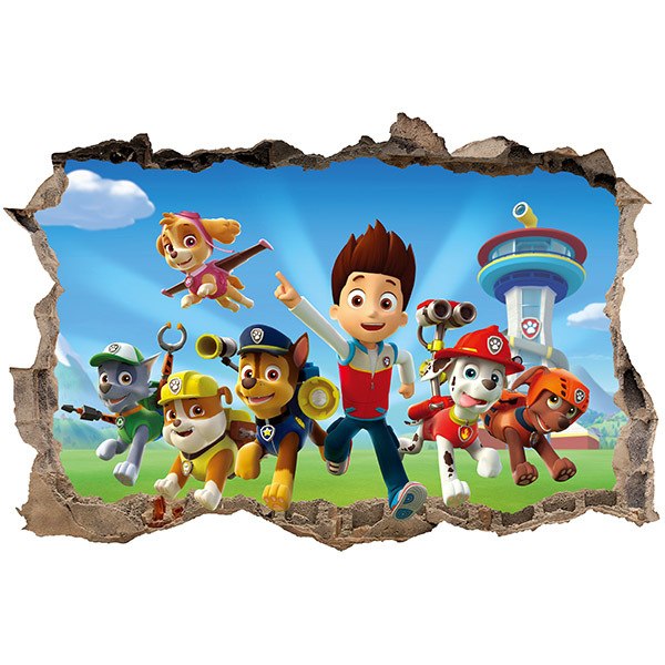 Wall Stickers: Agujero Patrulla Canina