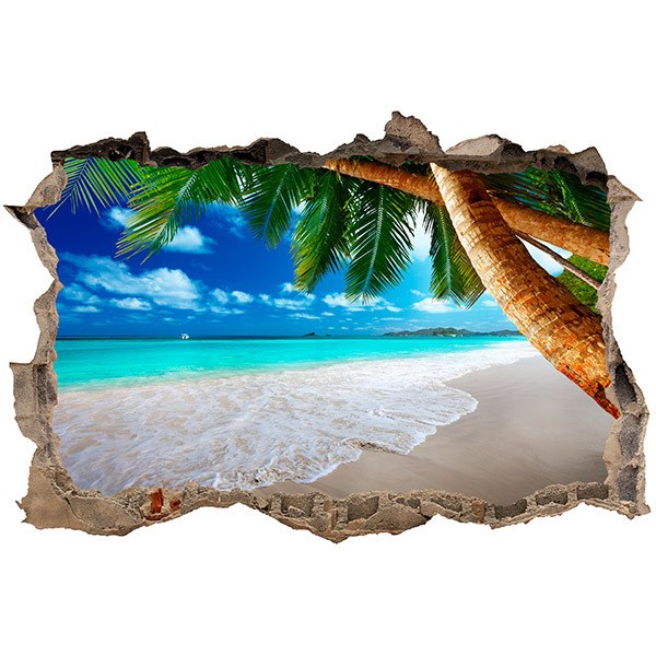 Wall Stickers: Hole Caribbean Beach