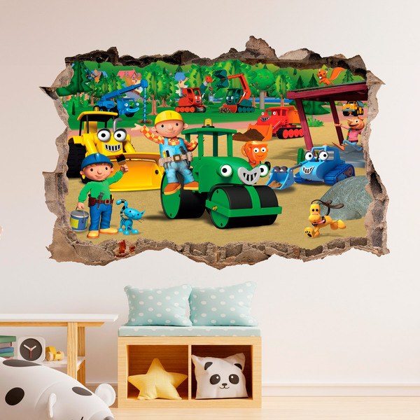 Wall Stickers: Hole Bob the builder