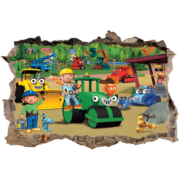 Wall Stickers: Hole Bob the builder