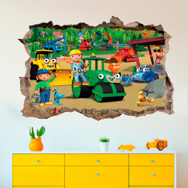 Wall Stickers: Hole Bob the builder