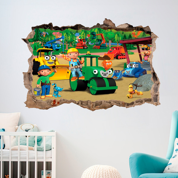 Wall Stickers: Hole Bob the builder