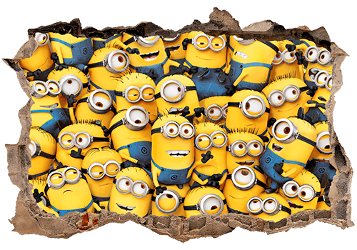 Wall Stickers: Hole Minions