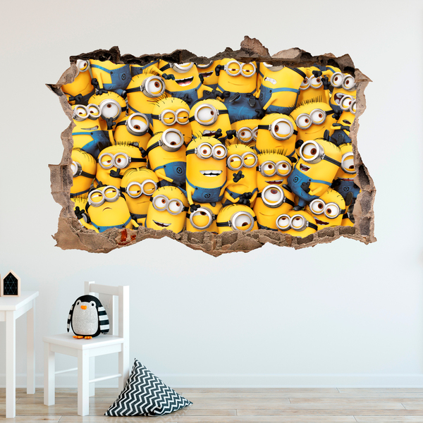 Wall Stickers: Hole Minions