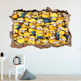 Wall Stickers: Hole Minions 5