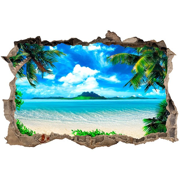 Wall Stickers: Hole paradise beach