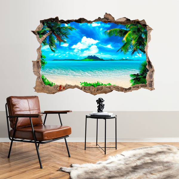 Wall Stickers: Hole paradise beach