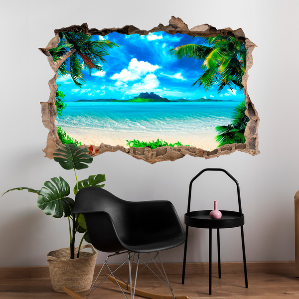 Wall Stickers: Hole paradise beach