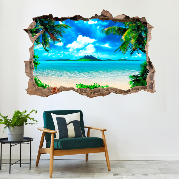 Wall Stickers: Hole paradise beach