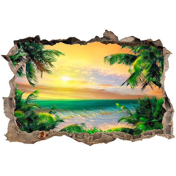 Wall Stickers: Hole Golden Dawn