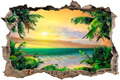 Wall Stickers: Hole Golden Dawn 3