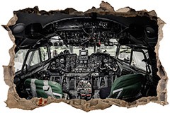 Wall Stickers: Hole Airplane Cockpit 3