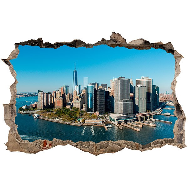 Wall Stickers: Hole Aerial view New York