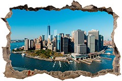 Wall Stickers: Hole Aerial view New York 3