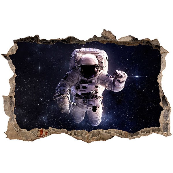 Wall Stickers: Hole Astronaut