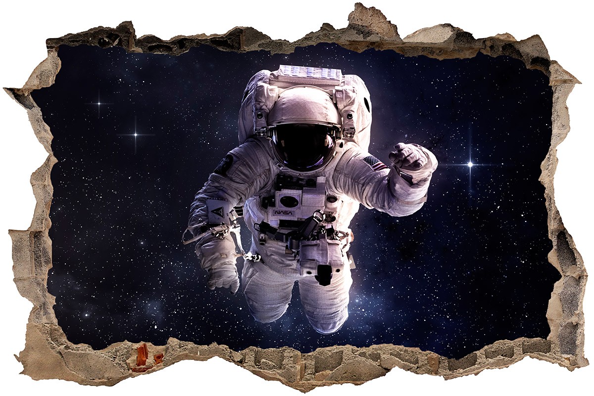 Wall Stickers: Hole Astronaut