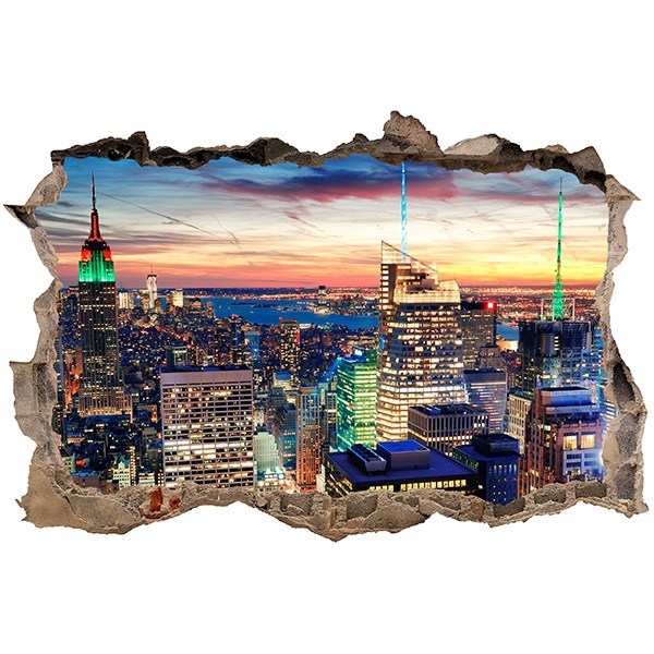 Wall Stickers: Hole New York at nigh