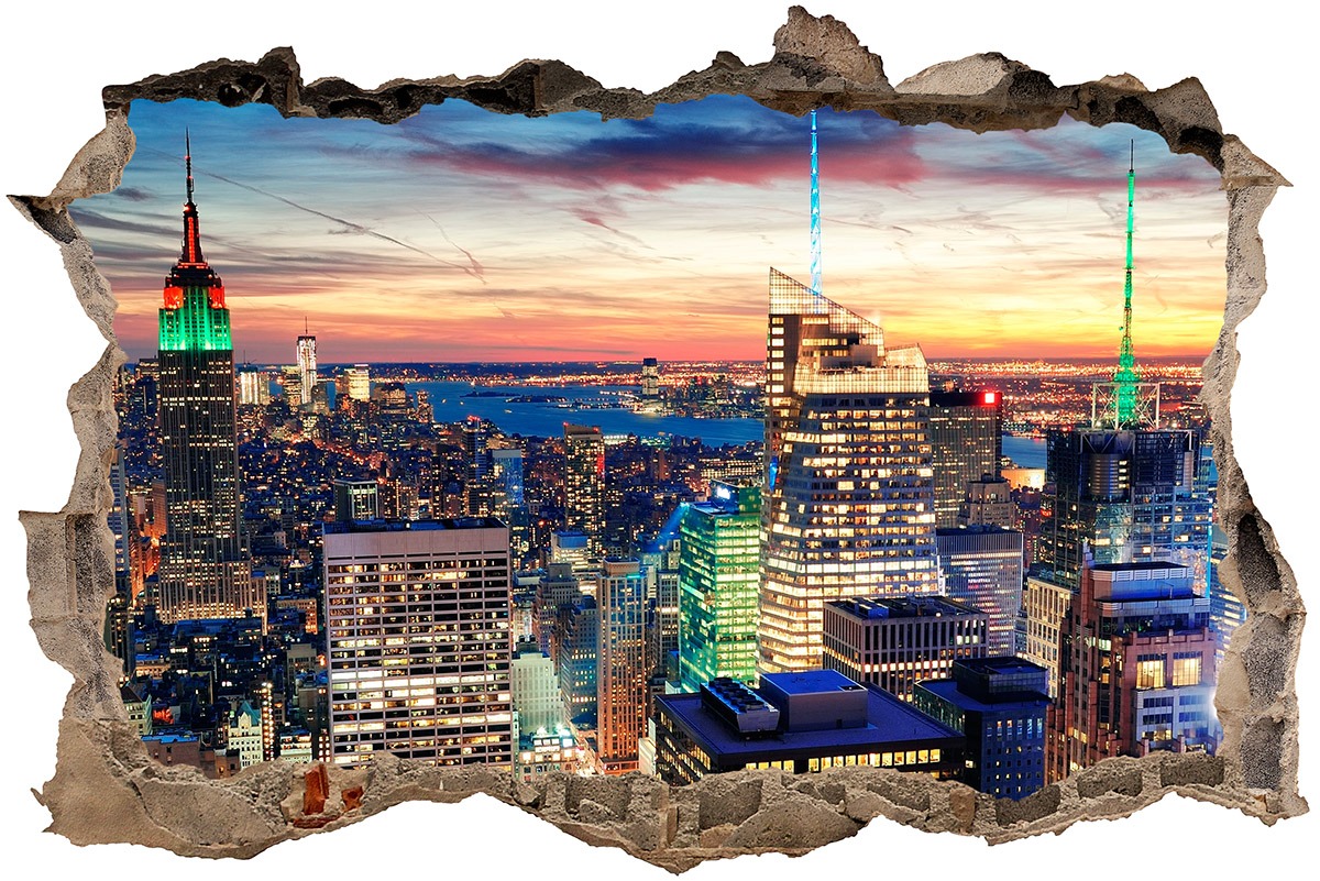 Wall Stickers: Hole New York at nigh