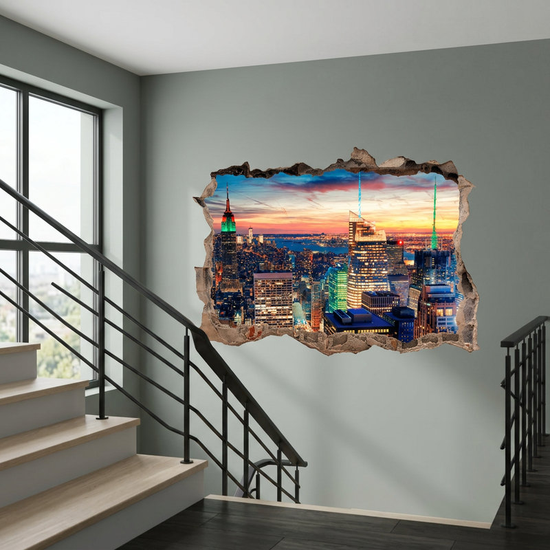 Wall Stickers: Hole New York at nigh