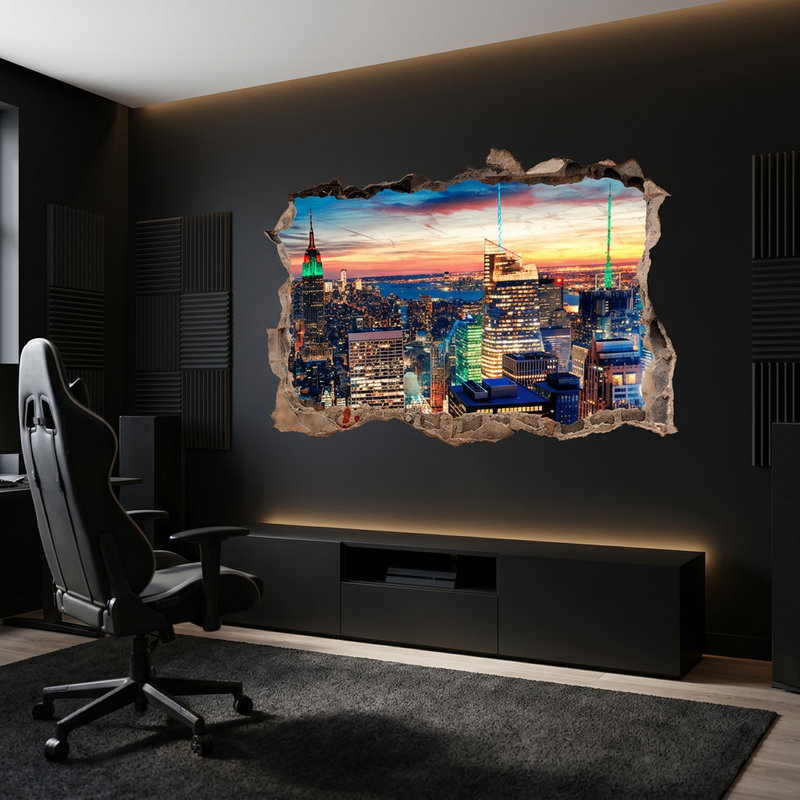 Wall Stickers: Hole New York at nigh