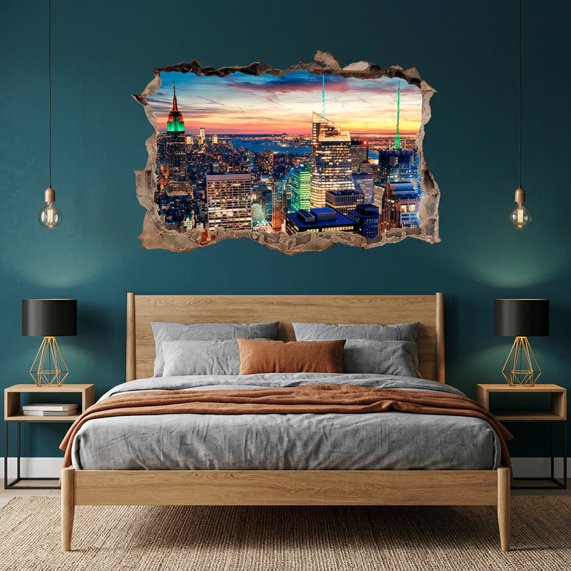 Wall Stickers: Hole New York at nigh