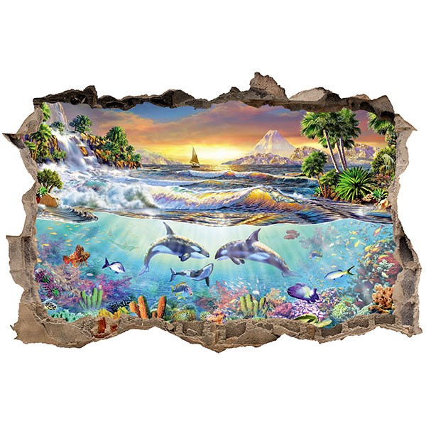 Wall Stickers: Hole Seascape