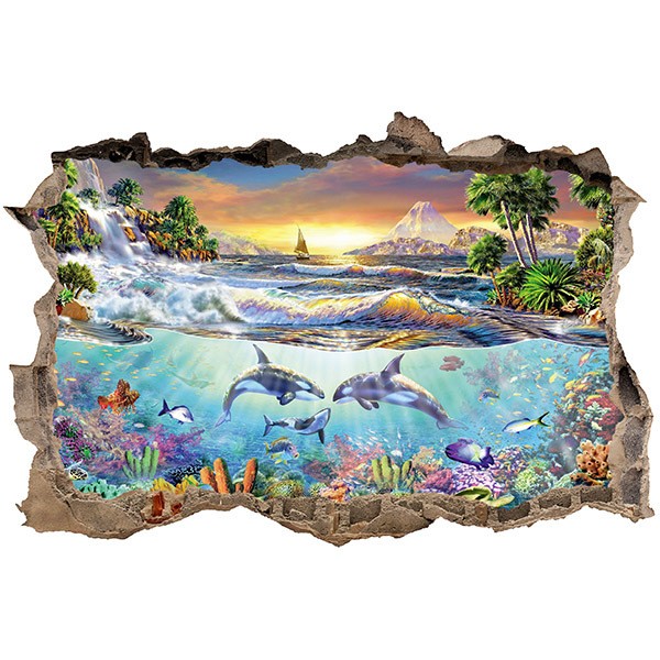 Wall Stickers: Hole Seascape