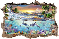 Wall Stickers: Hole Seascape 3