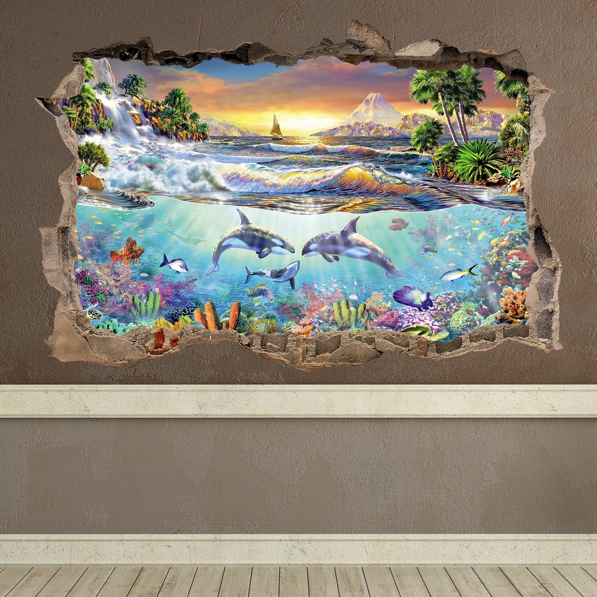 Wall Stickers: Hole Seascape