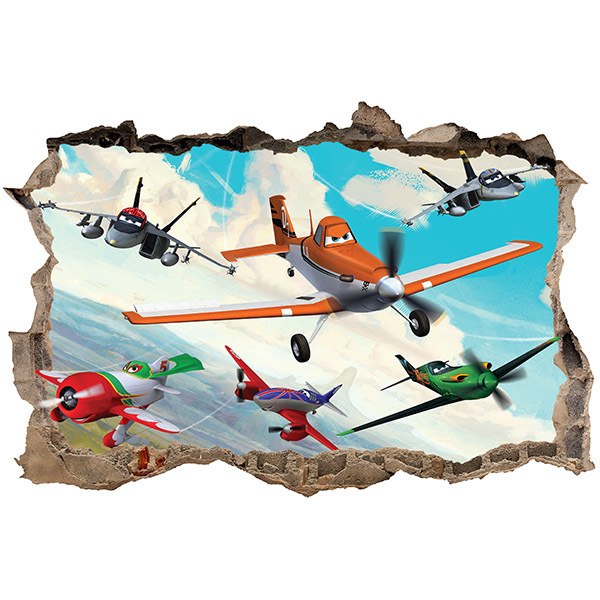 Wall Stickers: Hole Planes