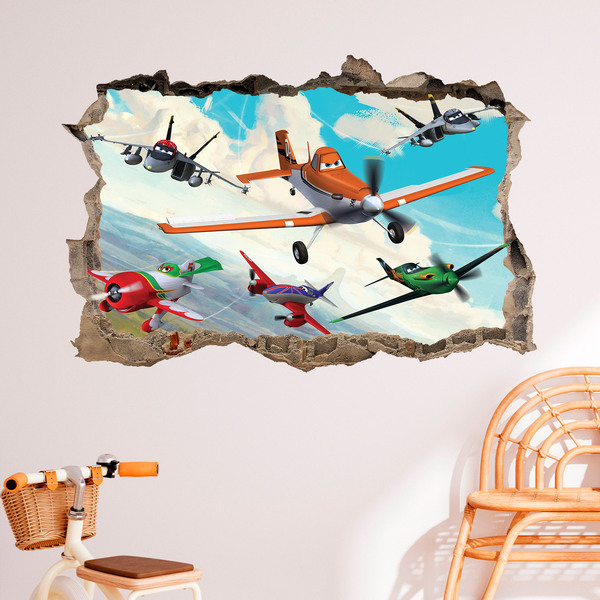 Wall Stickers: Hole Planes