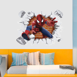Wall Stickers: Wall hole Spiderman 3