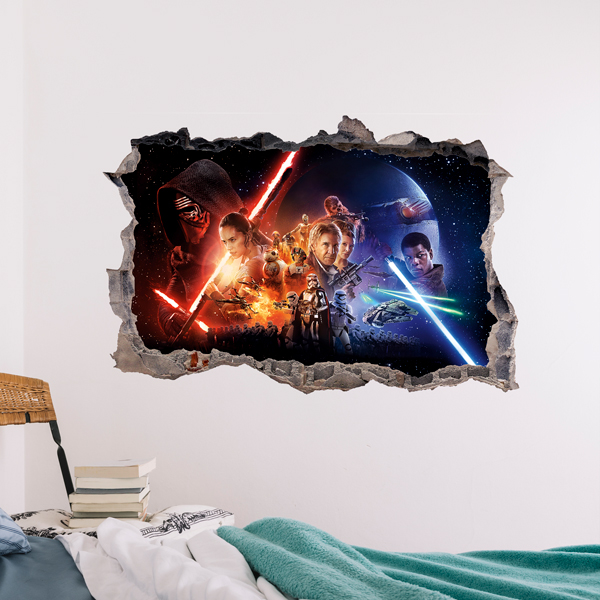 Wall Stickers: Hole The Force Awakens Star Wars