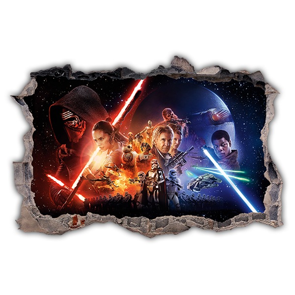 Wall Stickers: Hole The Force Awakens Star Wars