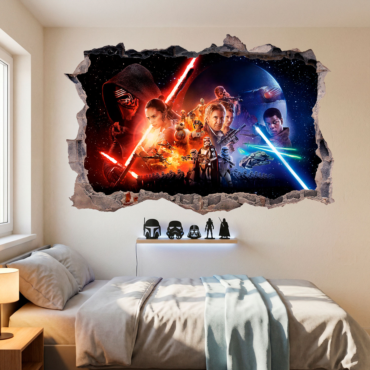 Wall Stickers: Hole The Force Awakens Star Wars