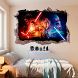 Wall Stickers: Hole The Force Awakens Star Wars 12