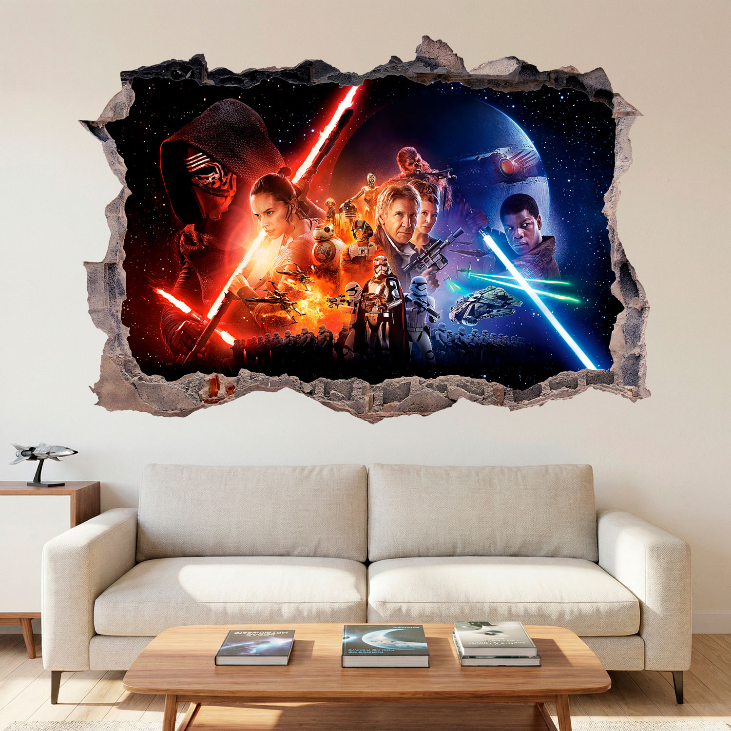 Wall Stickers: Hole The Force Awakens Star Wars