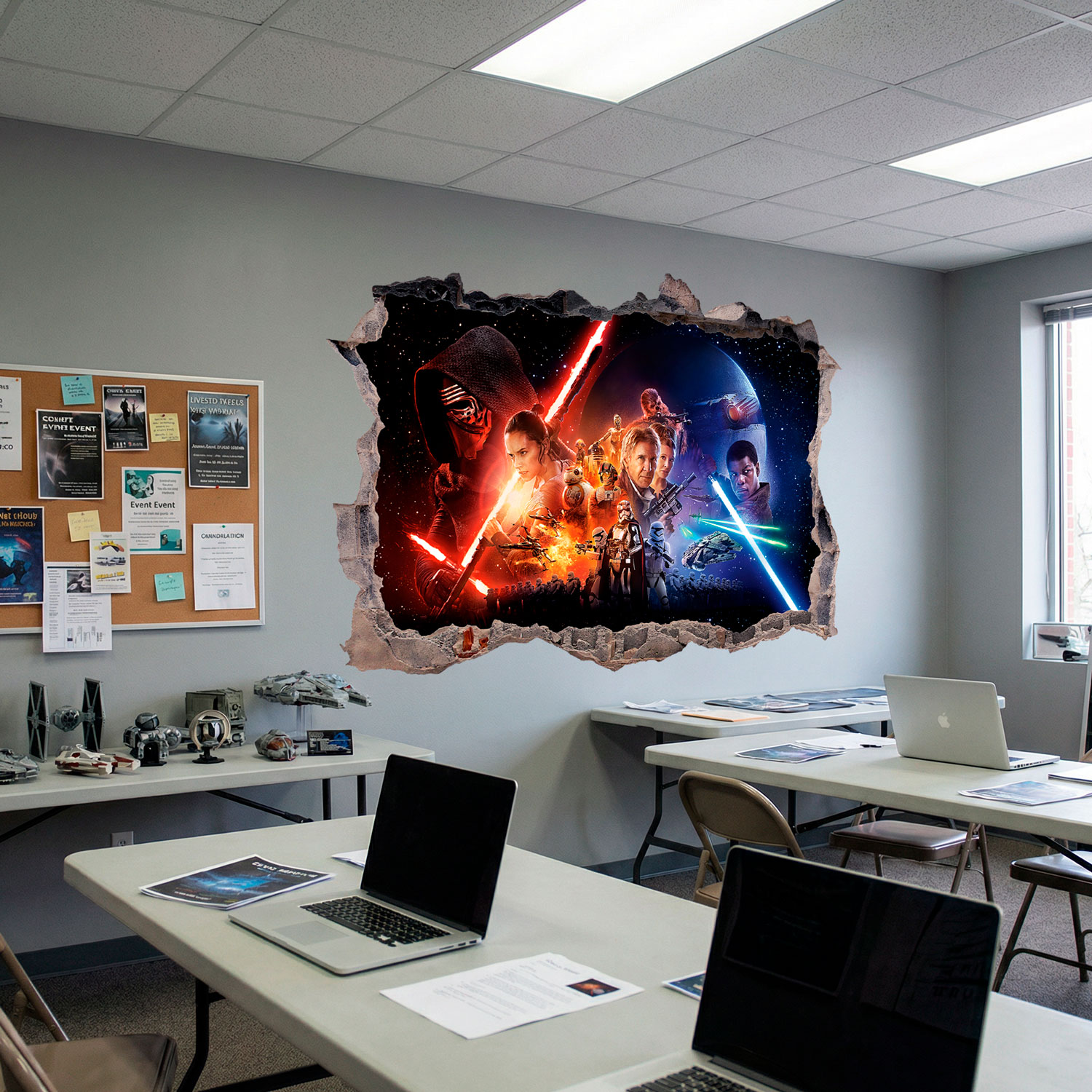 Wall Stickers: Hole The Force Awakens Star Wars
