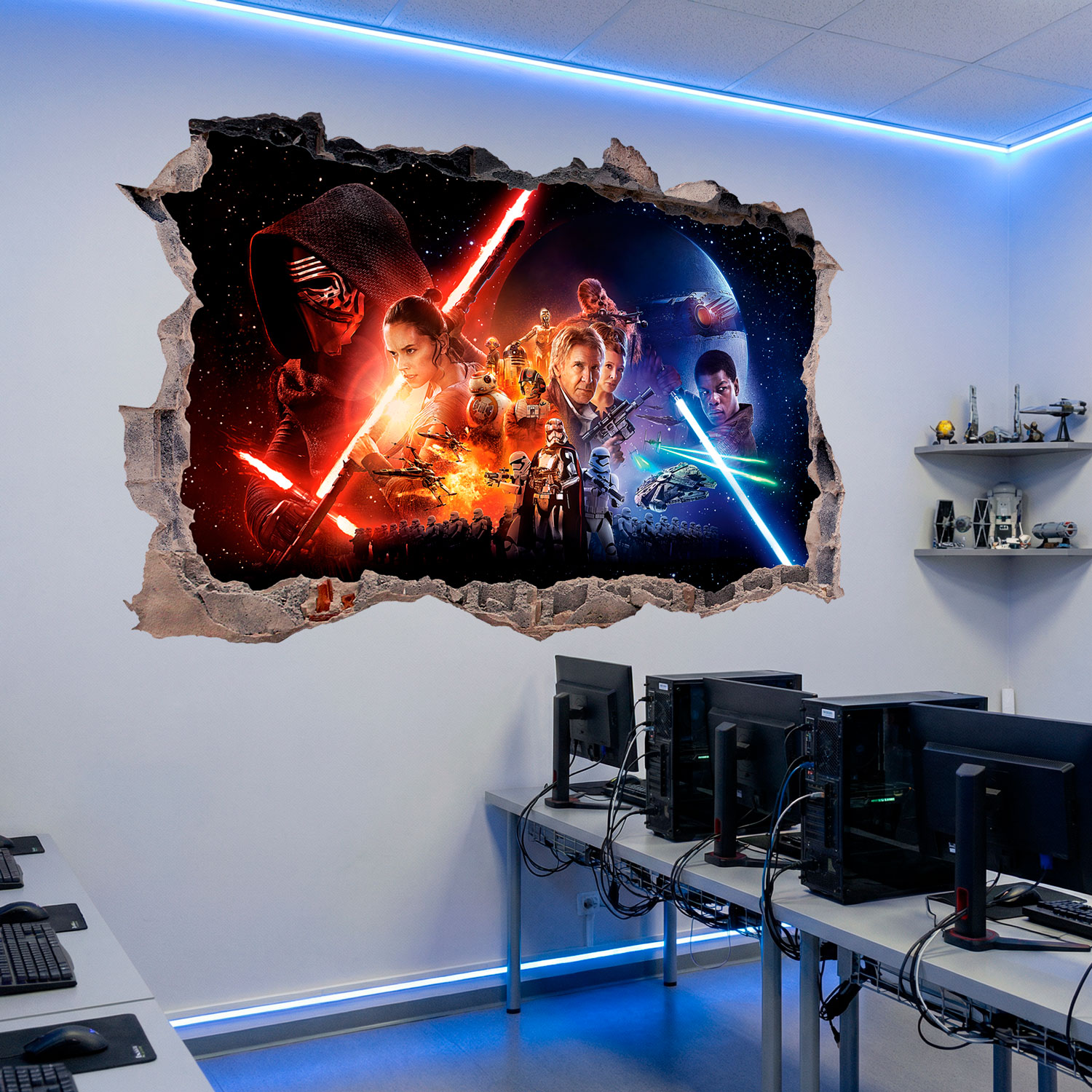 Wall Stickers: Hole The Force Awakens Star Wars