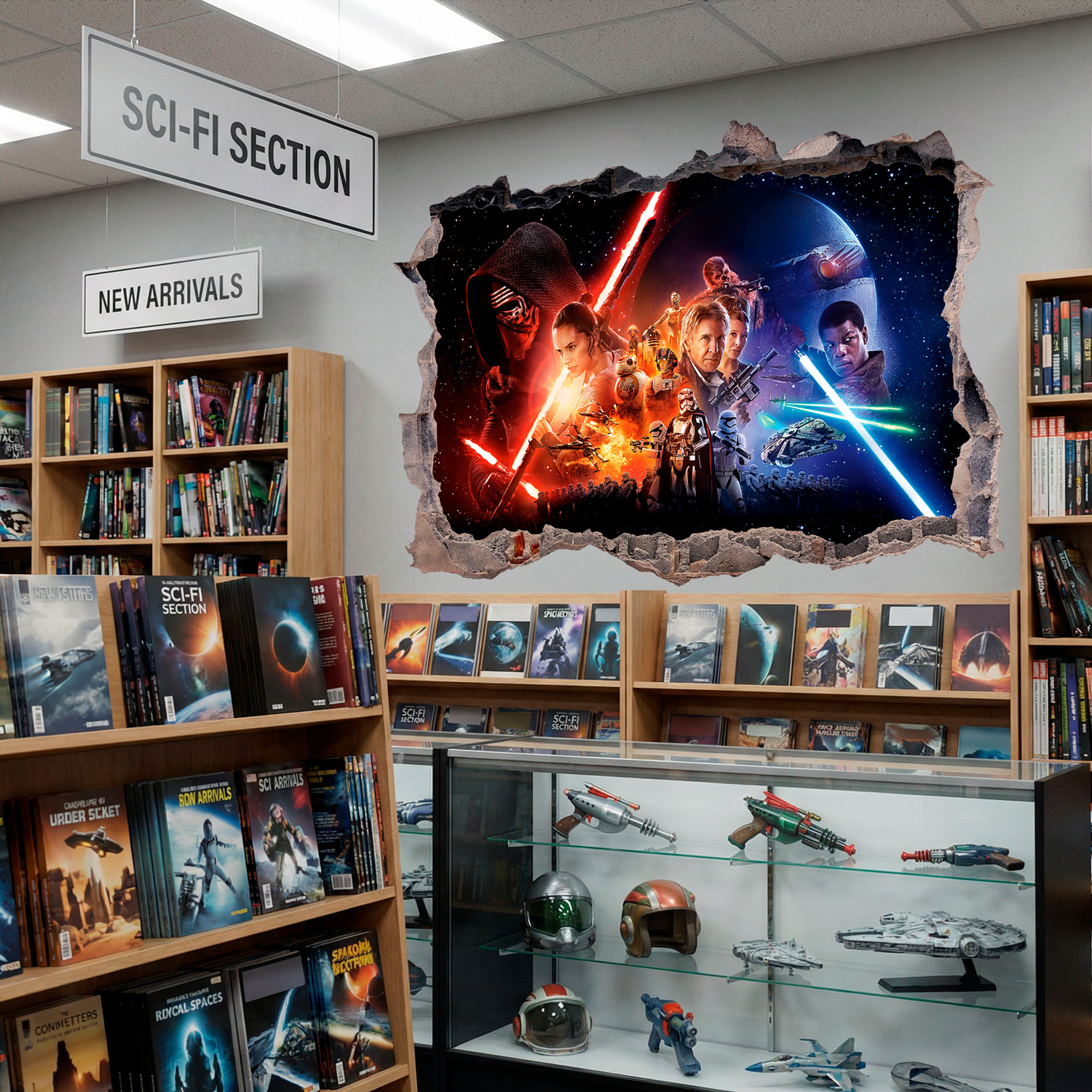 Wall Stickers: Hole The Force Awakens Star Wars
