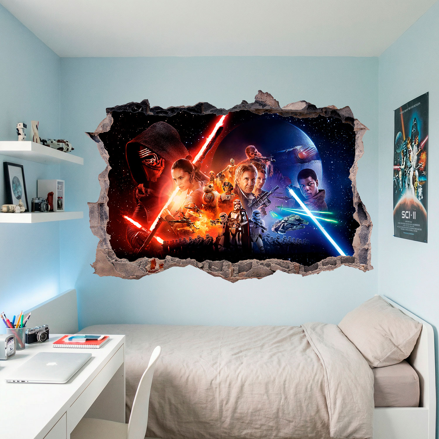 Wall Stickers: Hole The Force Awakens Star Wars