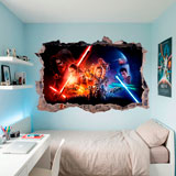 Wall Stickers: Hole The Force Awakens Star Wars 19